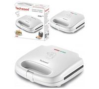 Appareil à Croque-Monsieur BLANC 800W Revêtement antiadhésif Voyant Marche/Arrêt