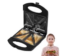 Appareil à Croque-Monsieur Chaud,Grill Électrique à Plaques de Cuisson Double Face pour Intérieur - Presse à Sandwich et Multifonction | Petit Déjeuner Omelettes Burgers Perdu Grillades