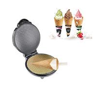 Appareil à Croque Monsieur Électrique Gaufrier Conique, Machine à Cornet De Crème Glacée, Des Nems Antiadhésif Plat à Dessert Cuisine Cuisine Cadeau