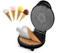 appareil à croque monsieur électrique gaufrier conique, machine à cornet de crème glacée, des nems revêtement antiadhésif, chauffa