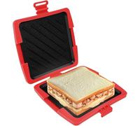 Appareil à croque-monsieur en silicone pour micro-ondes, appareil à sandwich sans fil, anti-adhésif, pour la maison, les voyages, le camping, le bureau, la chambre, le camping-car