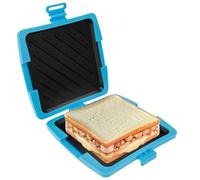 Appareil à croque-monsieur en silicone pour micro-ondes - Sans fil - Anti-adhésif - Pour la maison, les voyages, le camping, le bureau, le dortoir, le camping-car - Bleu