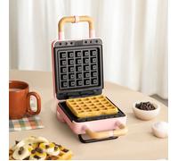 STONE STUDIO - Appareil À Croque-monsieur, Grill Et Gaufrier À Plaques Interchangeables Rose Pastel