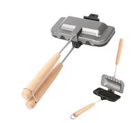 Appareil à croque-monsieur grillé - d'aluminium 20,66 x 12,97 x 4,3 cm - Grille- grillé antiadhésif - Hot Maker résistant à la chaleur et gril à toast pour la cuisson en intérieur, pour