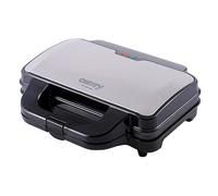 Appareil Éectrique XL pour 2 Sandwiches, Plaques Antiadhésives, Thermostat, 1300, Noir/Argent, Camry, CR3054