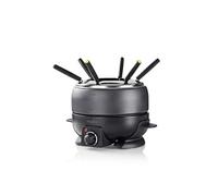 nedis appareil à fondue 6 personnes 800w 2.3l thermostat réglable noir
