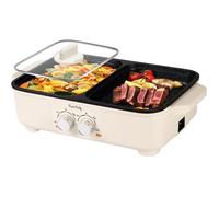 Appareil A Fondue Chinoise Hot Pot Et Barbecue Electrique 220V Hotpot Électrique Barbecue Coréen De Table Interieur Sans