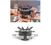 Appareil à fondue - LIVOO - 8 Personnes - 1,8 L - Thermostat ajustable - Acier inoxydable