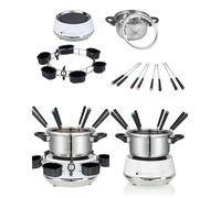 Appareil à fondue électrique - MELISSA - 2L - 1200W - Acier inoxydable - 8 personnes