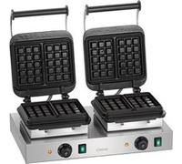 Appareil à Gaufre Double Bruxelles - 60 x 100 mm, Hauteur 32 mm - Bartscher
