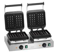 Appareil à Gaufre Double Bruxelles - 60 x 100 mm, Hauteur 32 mm - Bartscher