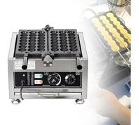 Appareil à gaufres à Bulles électrique Professionnel de 1400 W, avec contrôle de la température et du Temps, idéal Les Bars à Snacks.