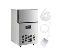 Machine à glaçons - VIDAXL - Argentée - 45 kg de glace par jour - Indicateur lumineux intelligent