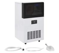 Appareil à Glaçons Noir 45kg/24h Machine à Glaçons Cube de Glace vidaXL