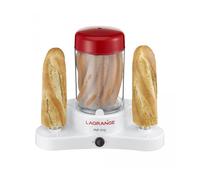 Appareil à hot dog Lagrange 169003 - Blanc - 370W - Capacité 1.5L - Revêtement antiadhésif - Garantie 2 ans