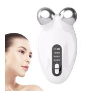 Appareil à micro-courant facial - Dispositif d'étirement du visage - Dispositif de serrage du cou, masseur facial, lifting du visage électrique, rouleaux faciaux pour et