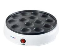Bestron Appareil à Poffertjes (Profiteroles) au Design Rétro, Mini Crêpier avec Revêtement Anti-Adhésif, Sweet Dreams, 800 Watts, Couleur: Blanc