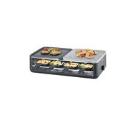 Appareil à raclette 1300w 8 personnes + pierre à griller