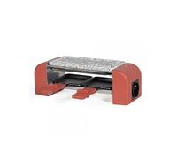 Appareil à raclette 2 Personnes connectable Livoo, 450W, Pierre Naturelle, Rouge