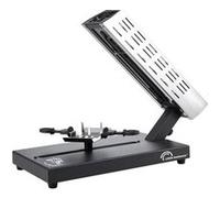 LITTLE BALANCE 8761 Savoyarde 1/4 meule Meuuuh…!, Raclette traditionnelle quart de meule, 4 personnes, Porte fromage coulissant, Sans PFAS, Antiadhésif, 600 W, Inox/Noir