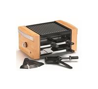 Kitchen Chef Appareil à raclette KC.WOOD-LUX4 750 W 4 personnes plaque antiadhésive