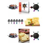 Appareil à raclette 6 personnes 800 W plateau grill amovible antiadhésif