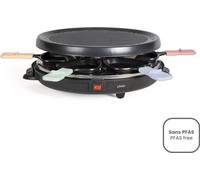 Appareil a raclette 6 personnes - LIVOO - DOC207P - 800W - 6 personnes - Porte grill amovible - 6 spatules et 6 caquelons
