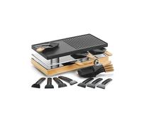 Appareil à raclette 8 personnes 1200w gril Naturamix RAC.WOOD-8 bois G