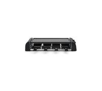 LIVOO Appareil à raclette DOC312 1300W 8 personnes – Grill amovible antiadhésif – Noir G