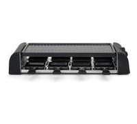 LIVOO Appareil à raclette DOC312 1300W 8 personnes – Grill amovible antiadhésif – Noir G