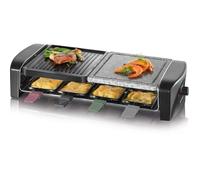Appareil à raclette 8 personnes - SEVERIN - RG9690 - Plaques de cuisson combinées pierre naturelle + plaque anti adhésive - 1400W