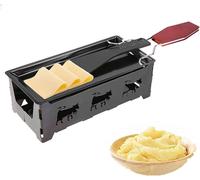 Appareil à raclette à bougies compact avec poêlon