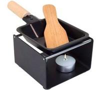 Linxor - Appareil à raclette à la bougie en métal, spatule et bougies incluses - 1 personne