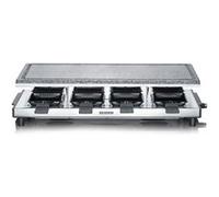 Appareil à raclette avec pierre de cuisson naturelle Severin RG2374 1500 W Inox et Noir inox brossé -noir G