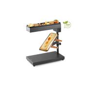 Appareil à raclette DOMO DO1145RC 1000 W plaque grill antiadhésive porte-fromage réglable Gris foncé mat Noir