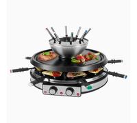 Appareil à raclette et fondue 8 personnes Proficook PC-RG/FD1245