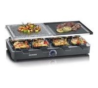 Appareil a Raclette Gril SEVERIN RG2376 8 personnes Pierre de Cuisson Naturelle et Pla