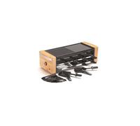 Appareil à raclette Kitchen Chef KC.WOOD-LUX8 8 personnes 1200W Bambou/Noir/Inox