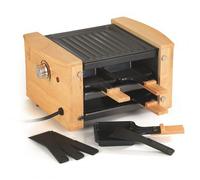 Appareil à raclette - KITCHEN CHEF - Raclette 4 Personnes - 650W - Finition Bois