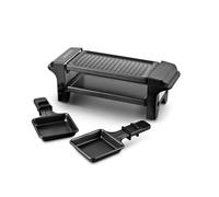 Appareil à Raclette - KITCHENCOOK - RC RIGI BLACK - 2 personnes - 350 W - Plaque grill antiadhésive amovible