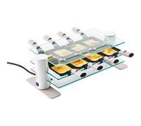 Raclette LAGRANGE Transparence Minéral 8 pers. - 1000W - Gris perlé - Revêtement antiadhésif