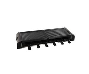 Appareil à raclette LIVOO DOC185 12 personnes 1800W surface 75 x 24 cm Noir