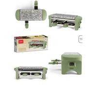 Appareil à Raclette - LIVOO - Duo 2 personnes - 350W - Plateau en granite - Antiadhésif sans PFAS