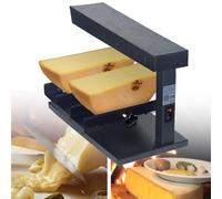 Appareil à Raclette Machine à raclette électrique commerciale à double zone de chauffage pour la fonte du fromage, idéale pour les restaurants occidentaux et la maison.