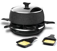 Appareil à raclette multifonction noir et inox 850 W