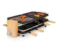 Appareil À Raclette Multifonction Pure 8 Noir - 8 Personnes - Thermostat Réglable - 1 300 W[C69]
