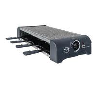 Appareil à raclette 8 personnes 1300w + pierre à griller 8751
