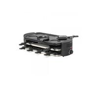 Appareil à Raclette Livoo, Pizzas & Crêpes 8 personnes, 1600 W, Noir