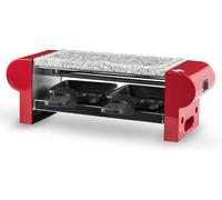 Appareil À Raclette Pour 2 Personnes 350w Noir Rouge Gris