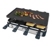 Appareil a raclette rectangulaire - LITTLE BALANCE - Maxi Grill & Cheese - 1400 W - 8 personnes - Meuuh / design poivre